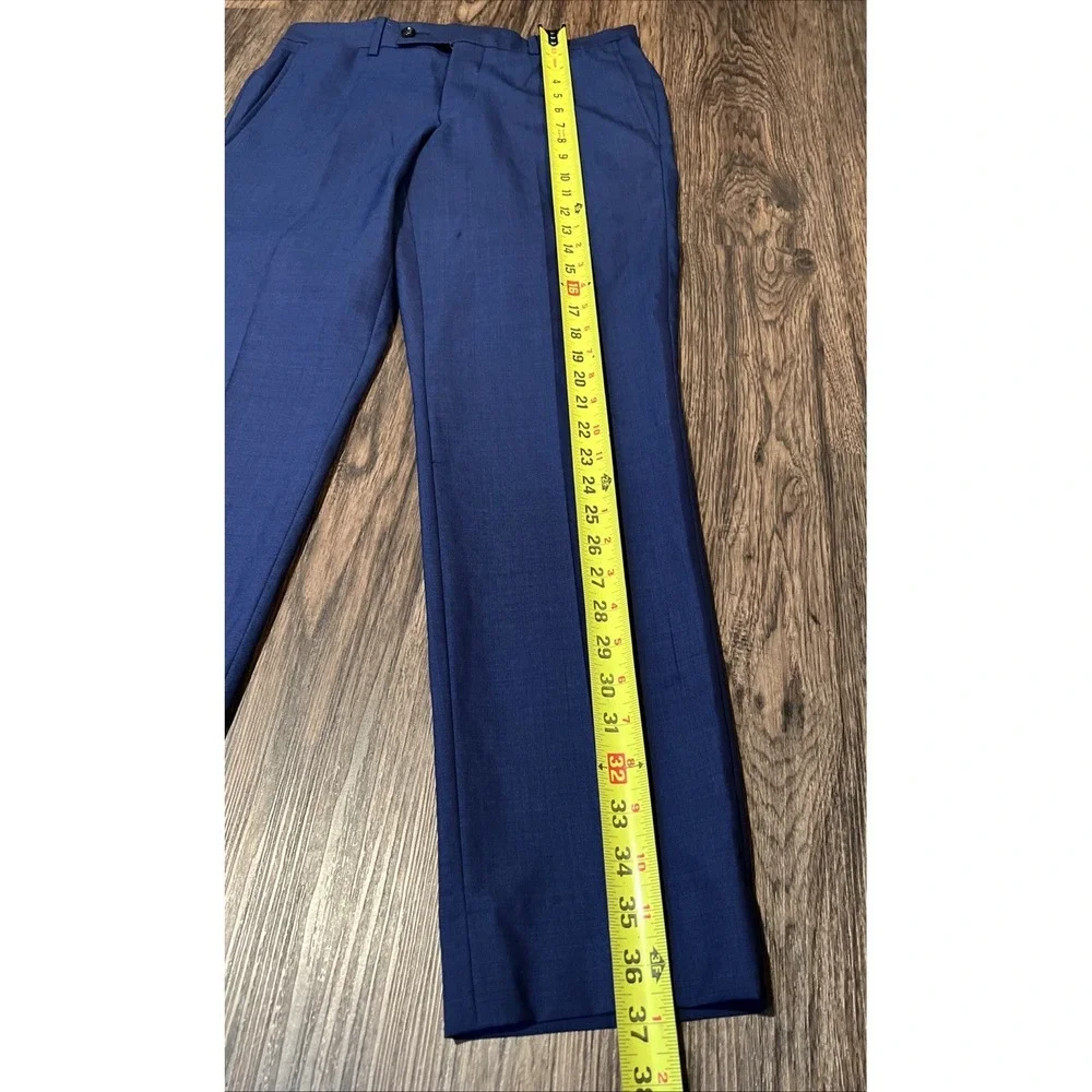 Ted Baker London Endurance Wool Jay CT Suit Blazer Size 36S Slacks Size 29S Blue